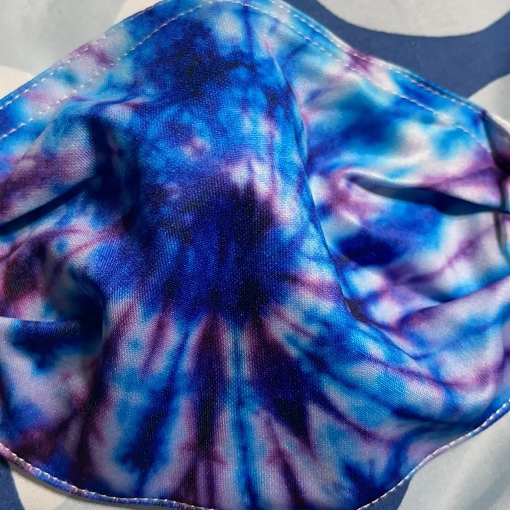 New set/3 tie dye soft face masks